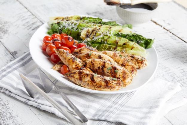 Chicken Meal with Avocado Served